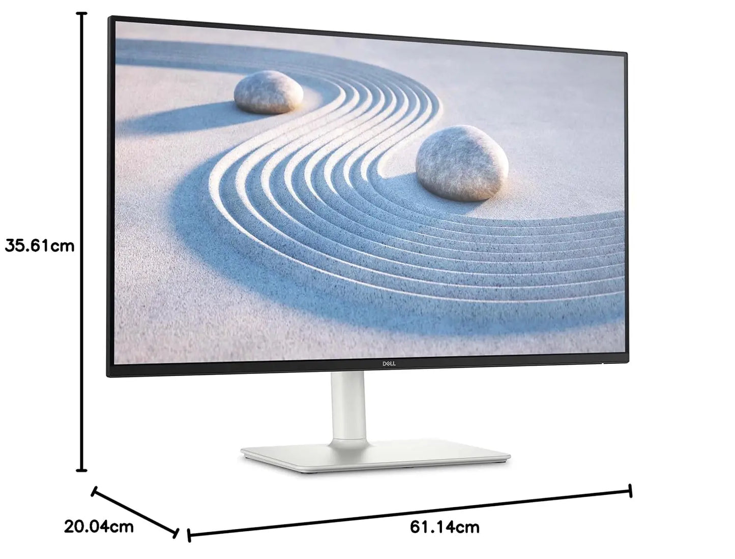 Dell S2725HS 27" 100Hz 1080p FHD Antiglare IPS Panel Computer Monitor with Dual Speakers - Silver My Store