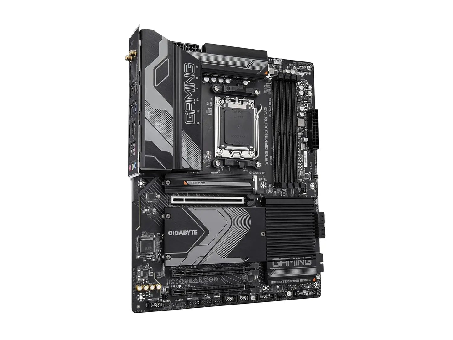 GIGABYTE X670 GAMING X AX V2 WI-FI Ultra Durable AMD AM5 DDR5 ATX Motherboard