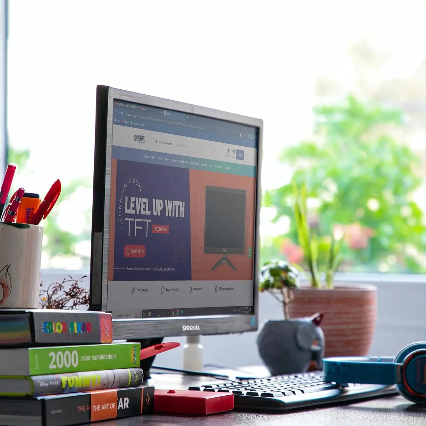 GEONIX 17 Inch 1280 x 1024 LED Display 16.7M Colors HD+ Monitor My Store