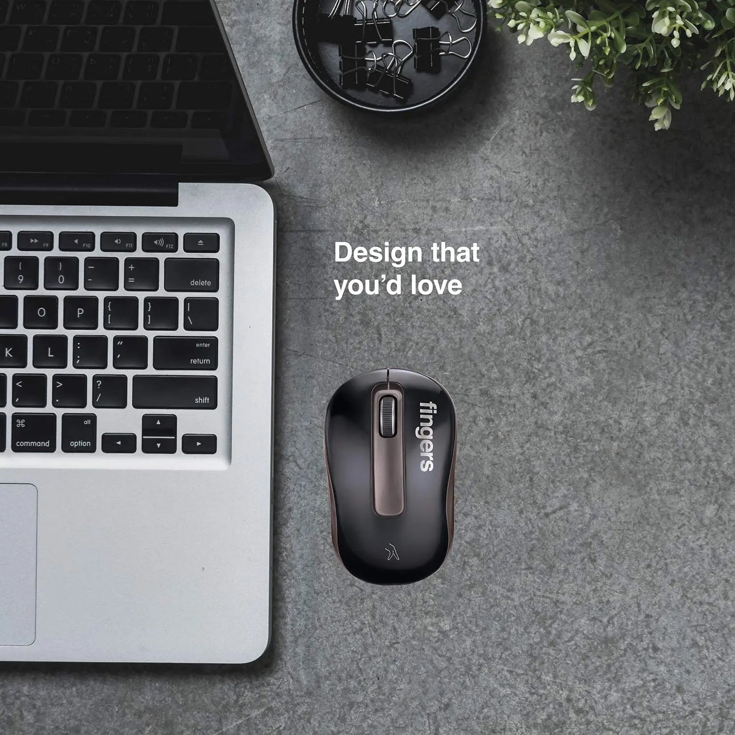 FINGERS GlidePro Wireless Mouse with Nano USB Receiver Highly Responsive  Compatible with Microsoft Windows, Mac & Linux OS