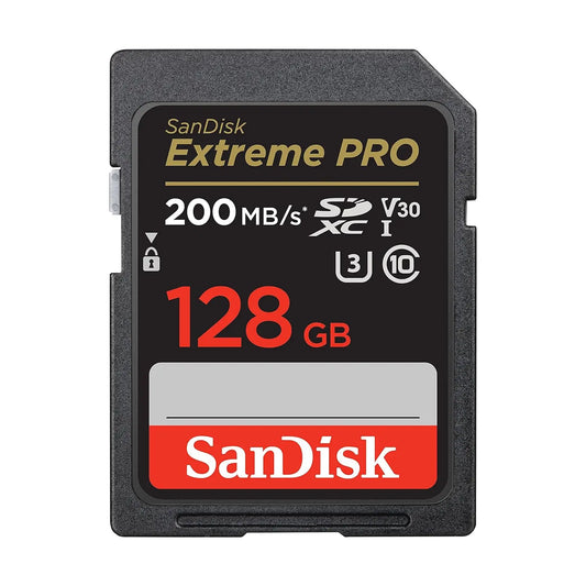 Sandisk sd card 128gb extrem pro 200mbps