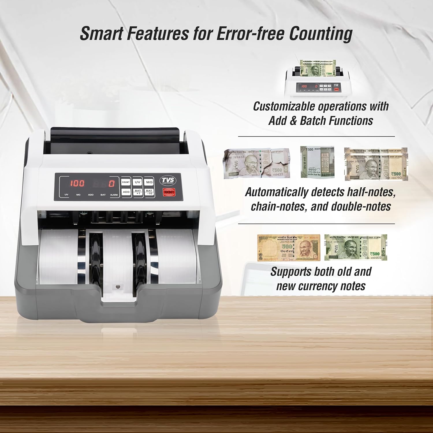 Tvs Cash Counting Machine CC-232 Classic