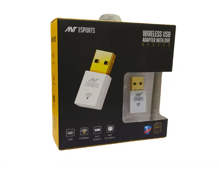 Ant Esports USB Wi-Fi Adapter 300 Mbps AE300D