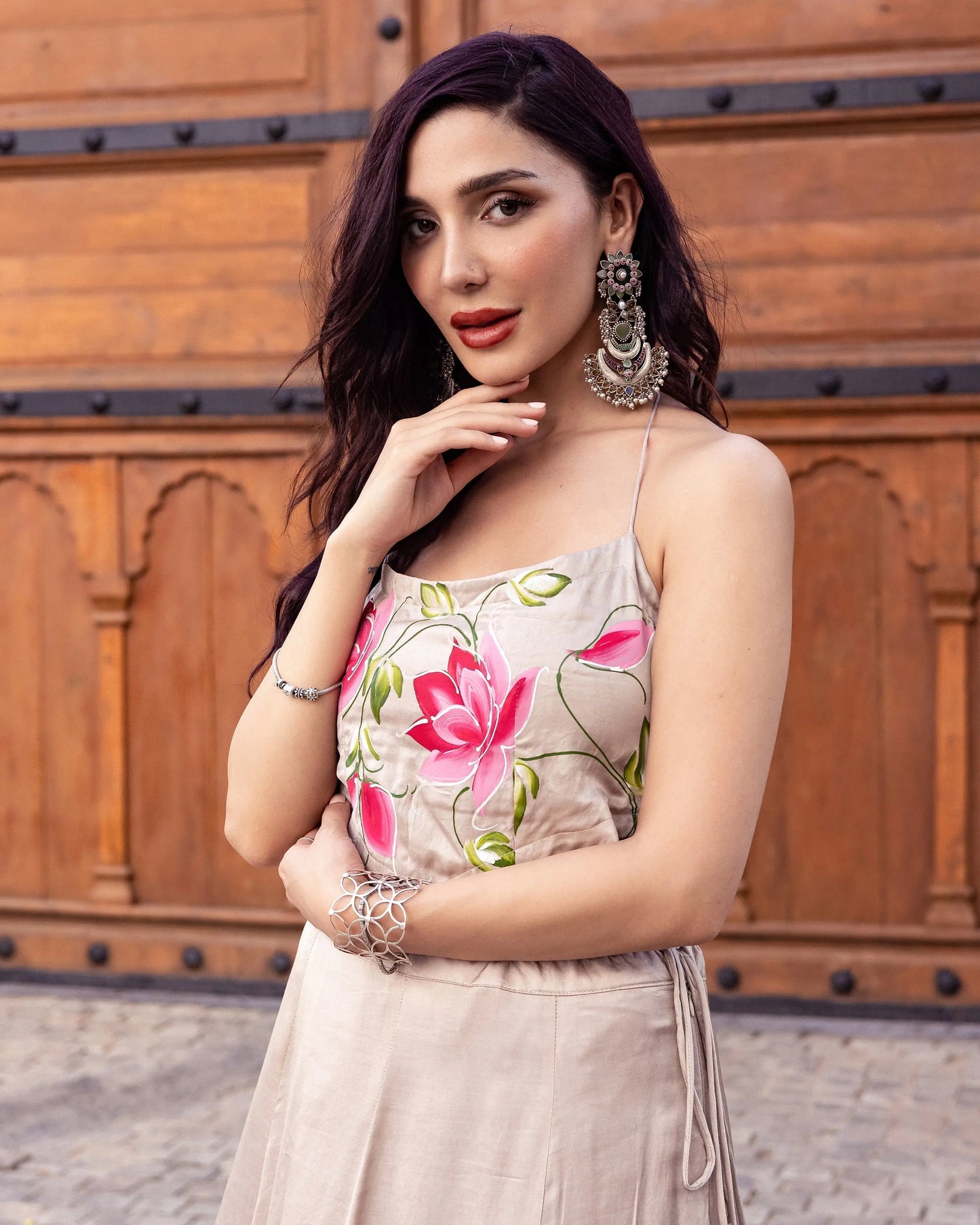 Sakani Handpainted Lehenga Set My Store