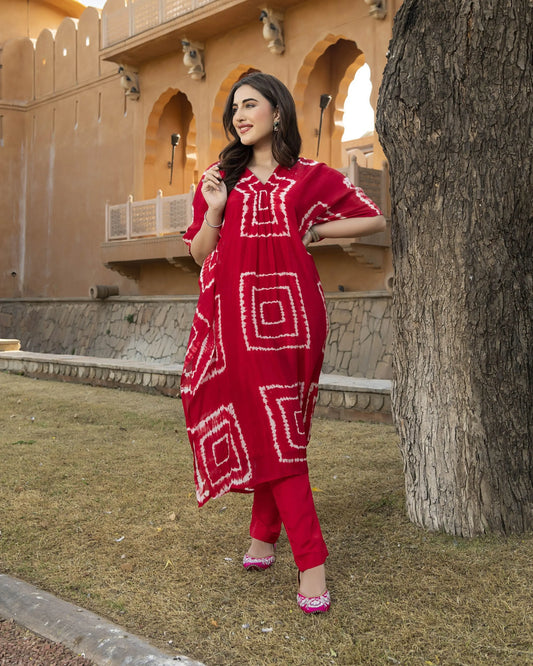 Mabel Silk Tie & Dye Kurta Set My Store