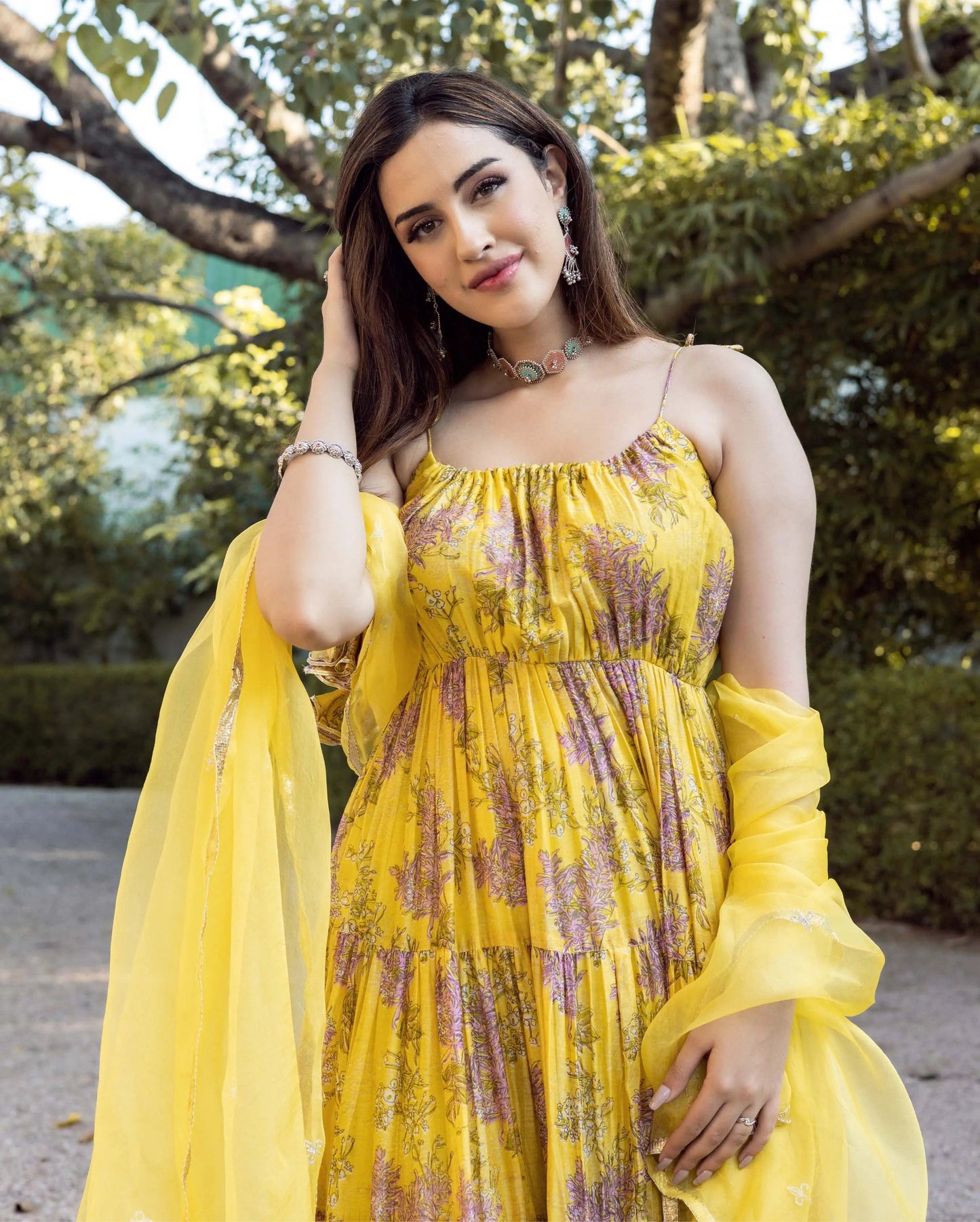 Surajmukhi Chanderi Suit Set My Store