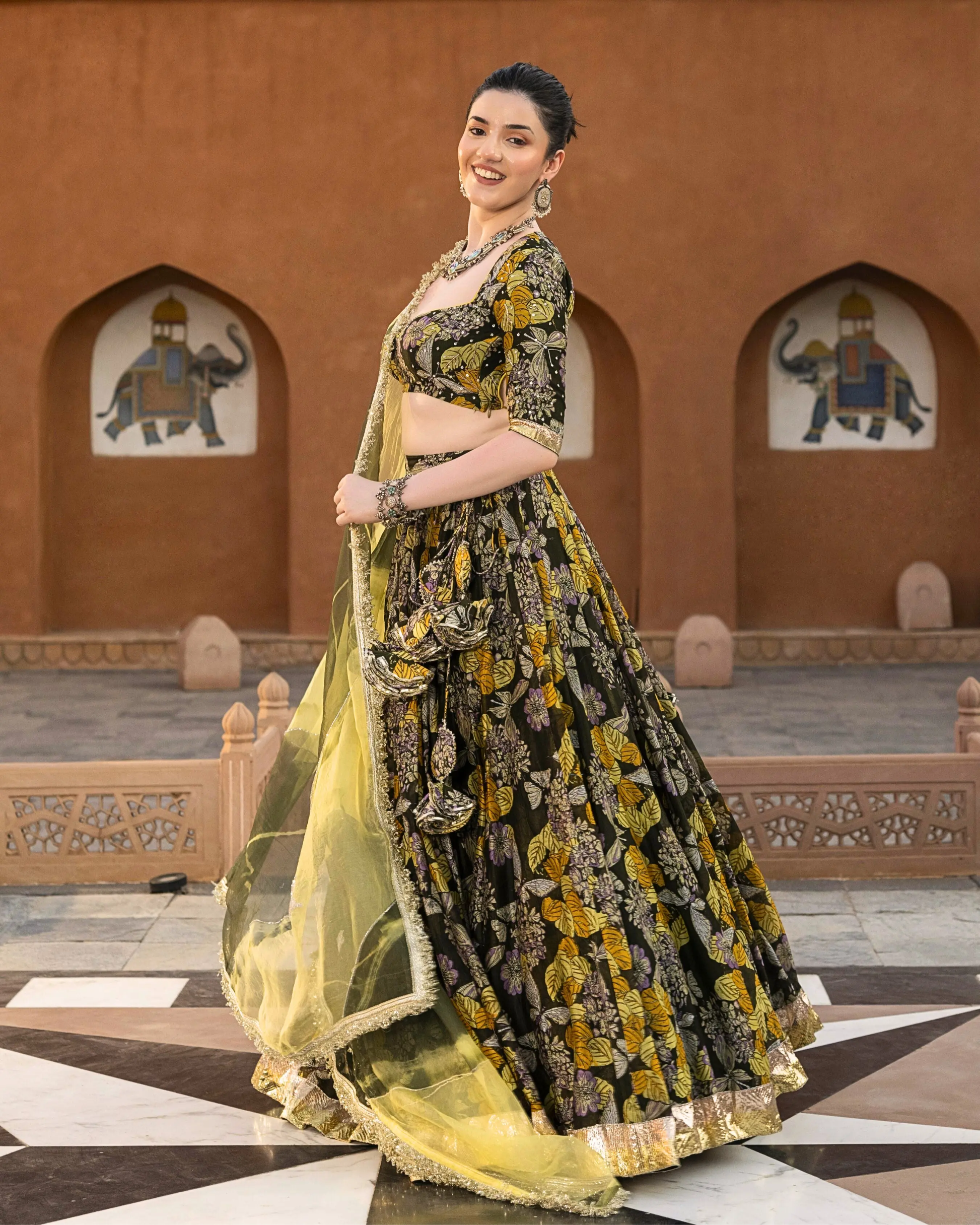 Mayra Chanderi Lehenga Set My Store