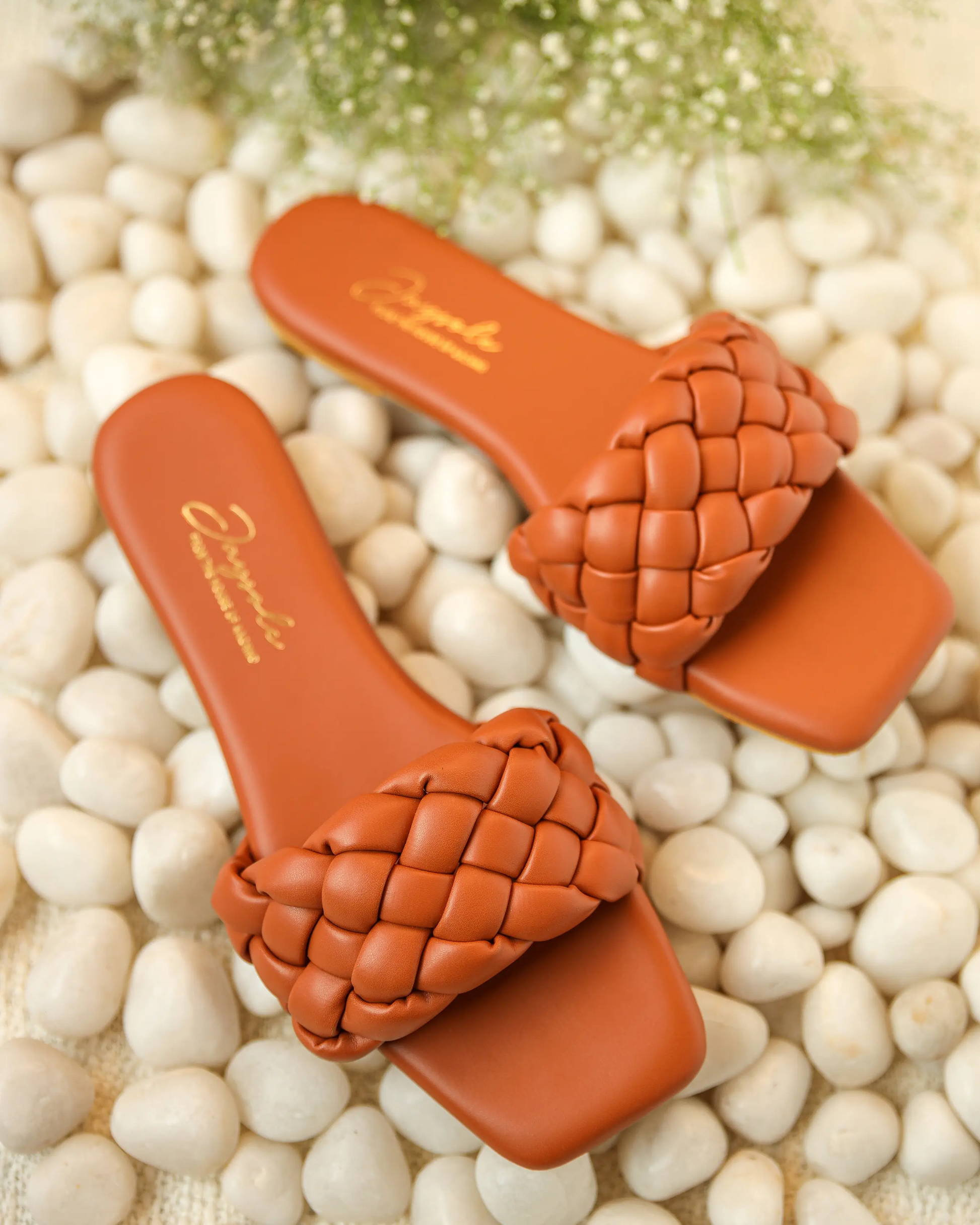 Toasted Nut Braided Slides My Store