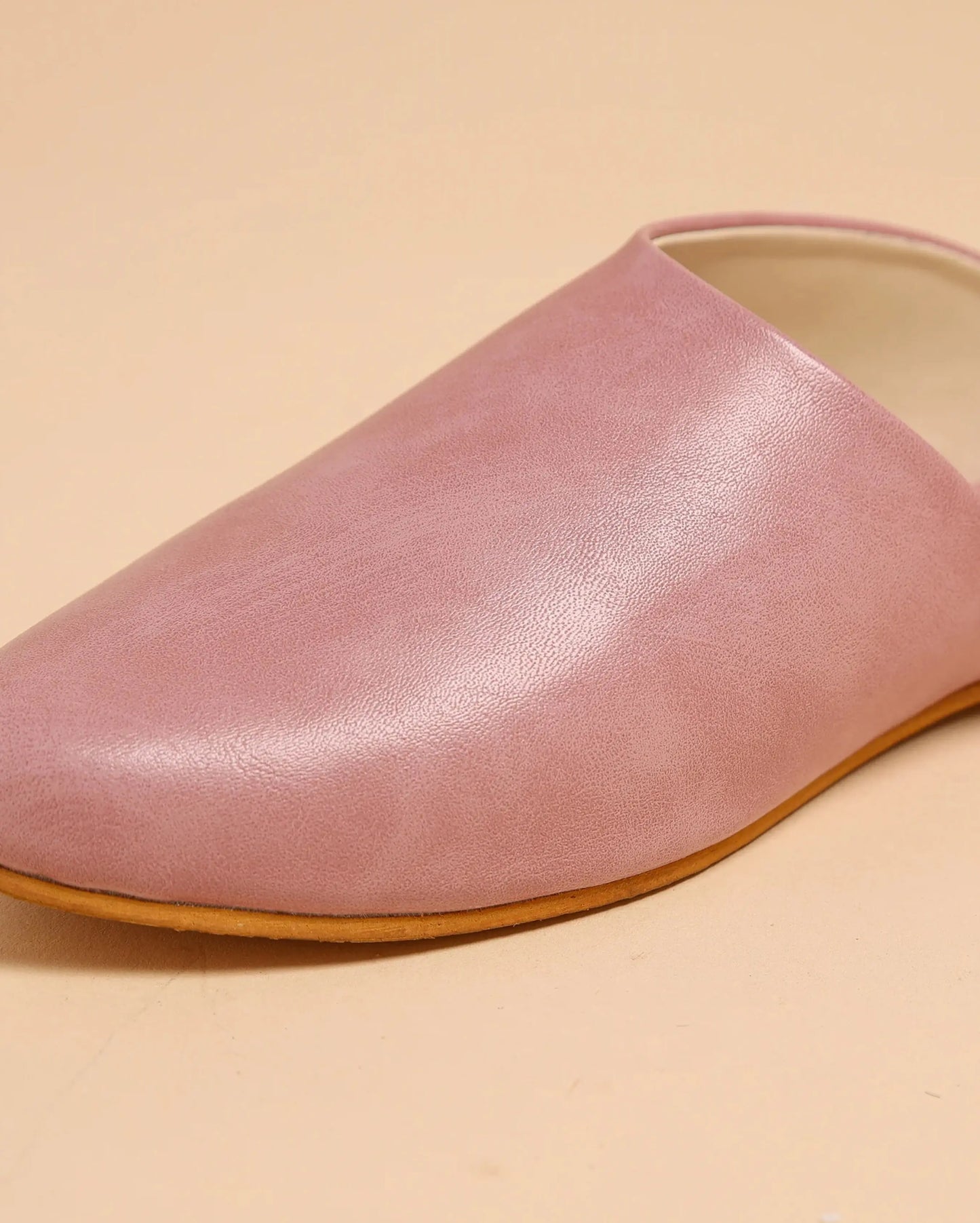 Cradle Pink Leather Mules My Store