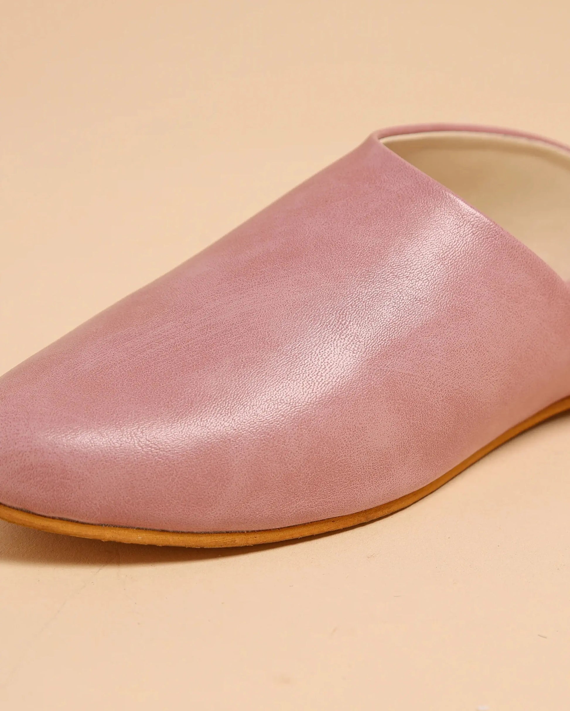 Cradle Pink Leather Mules My Store