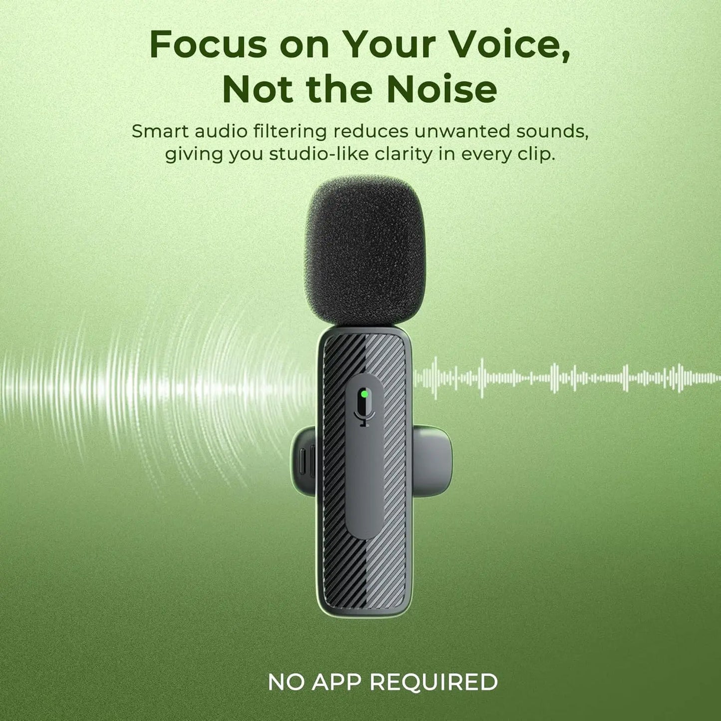 Digitek DWM-008 PRO Wireless Microphone & Receiver with Type-C Connector