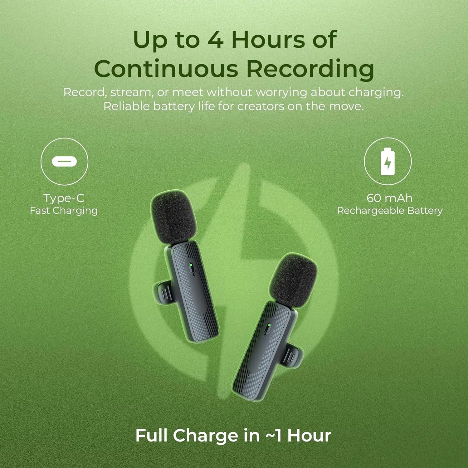 Digitek DWM-008 PRO Wireless Microphone & Receiver with Type-C Connector