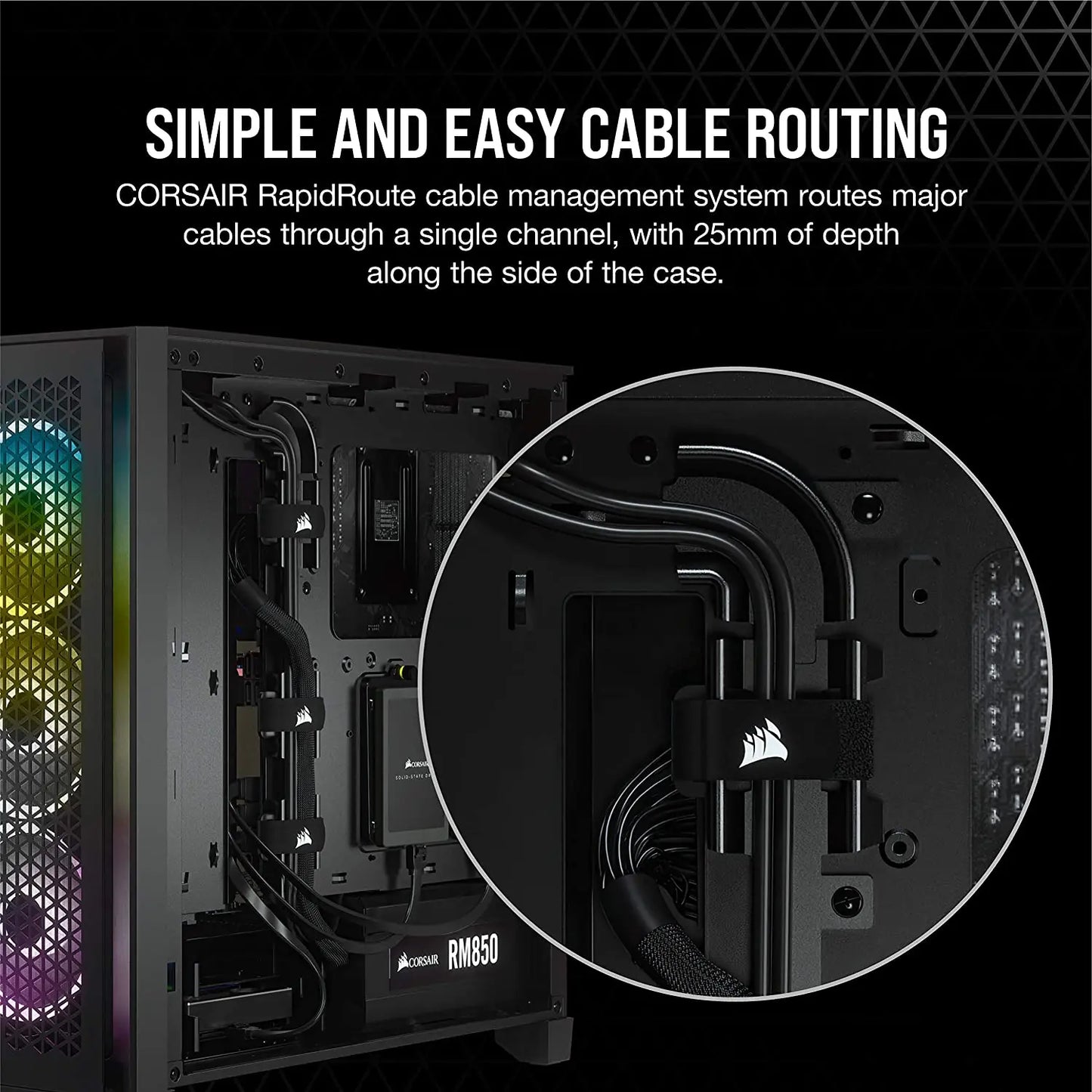 Corsair 4000D AIRFLOW ATX Mid-Tower RGB Cabinet with Tempered Glass and USB-C