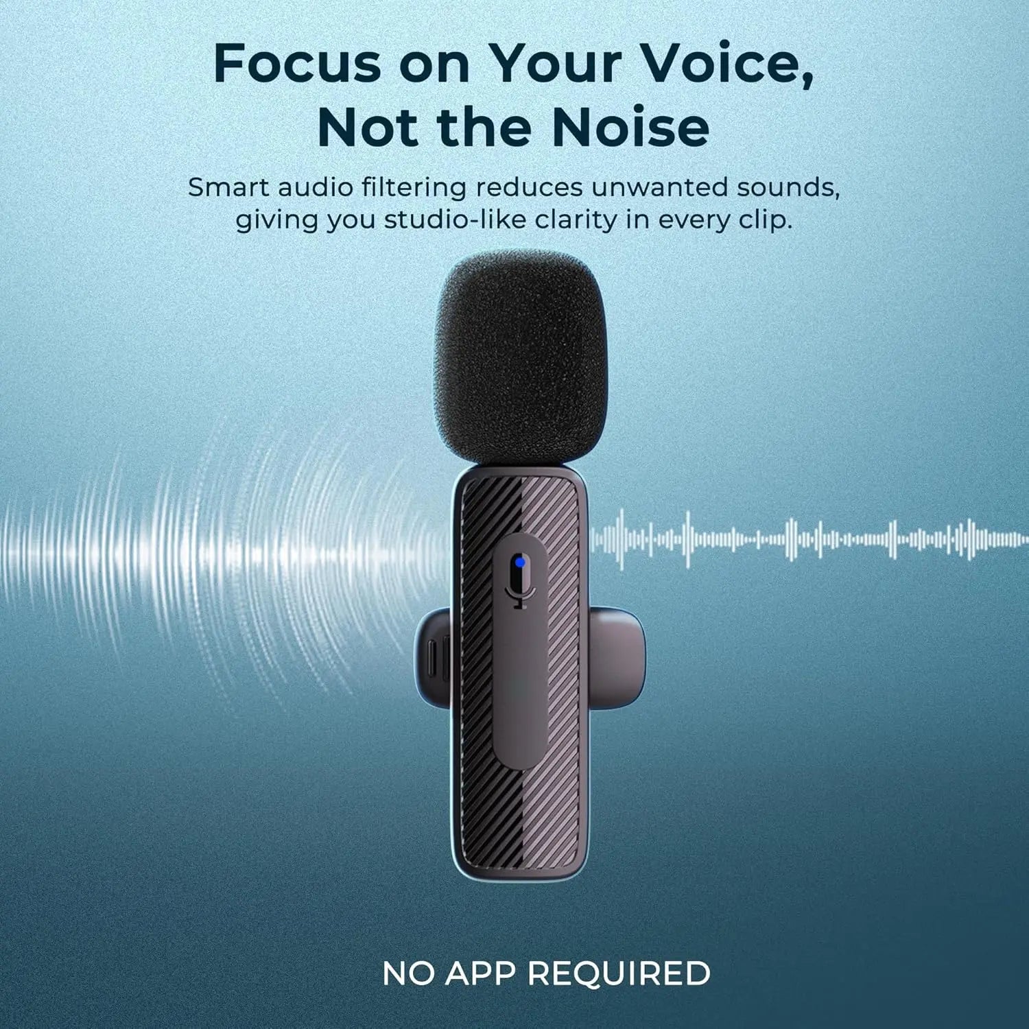 Digitek DWM-009 PRO 2.4G 1 Receiver with Lightning Connector & Dual Respondent 2 Microphone