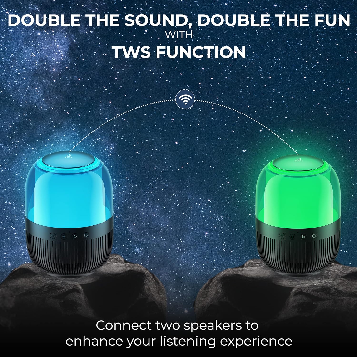 iGear Galaxy 10W Bluetooth Speaker with 360 degree Surround Sound