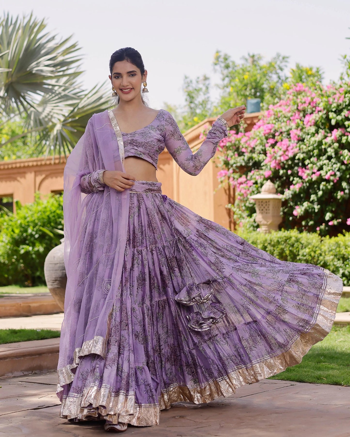 Velini Chanderi Lehenga Set My Store