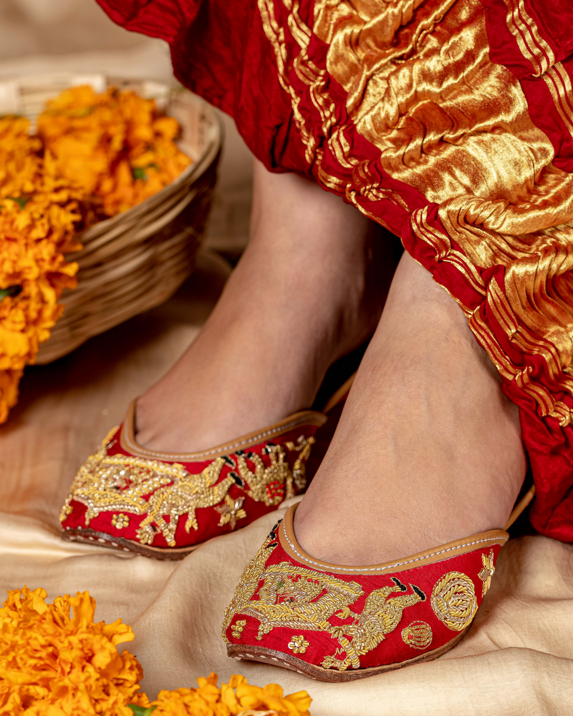 Blushing Bride Handcrafted Jutti Quick Cart