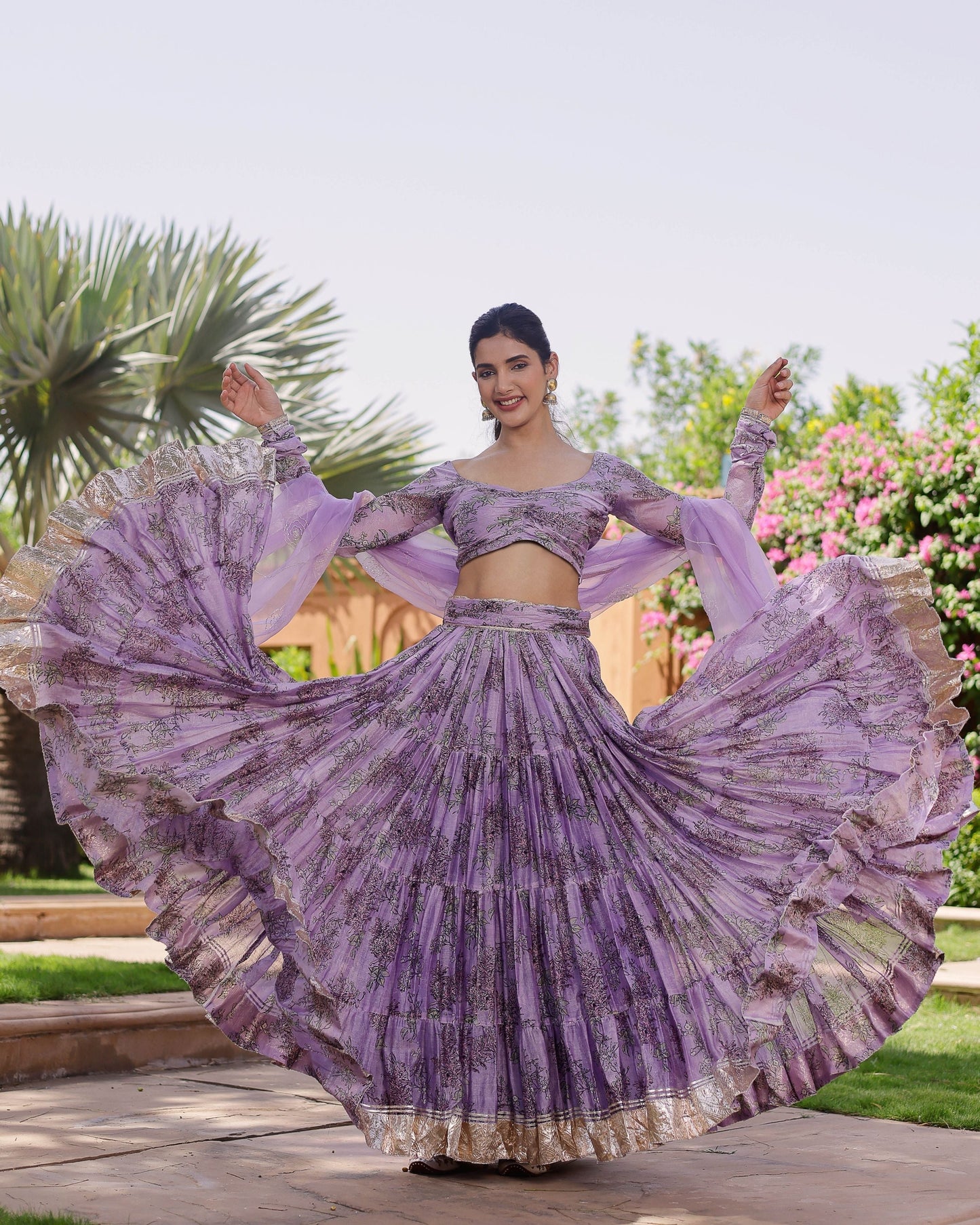 Velini Chanderi Lehenga Set My Store