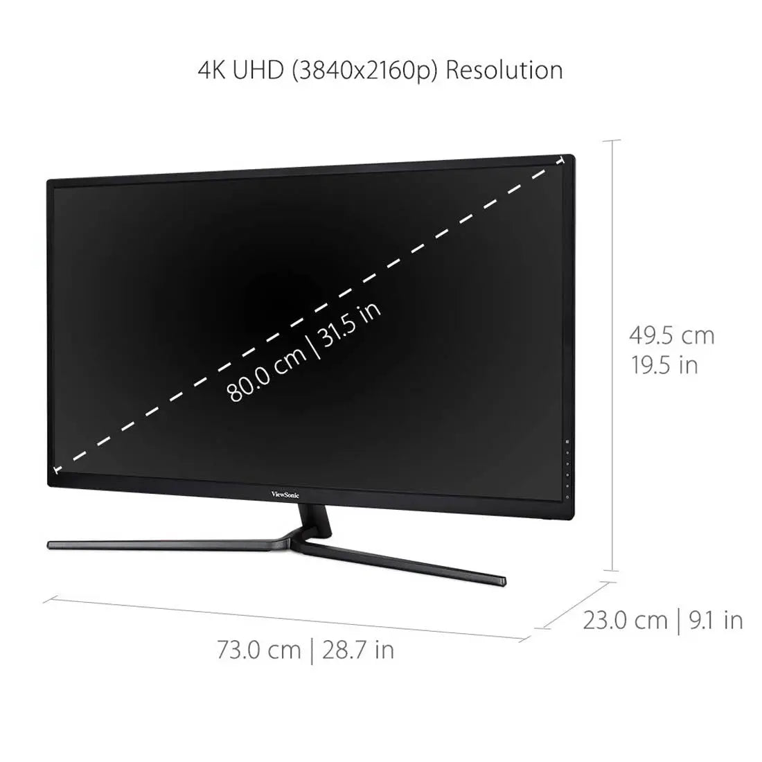 ViewSonic VX3211-4K 32-inch 4K UHD VA Monitor with Integrated Speakers and AMD FreeSync My Store