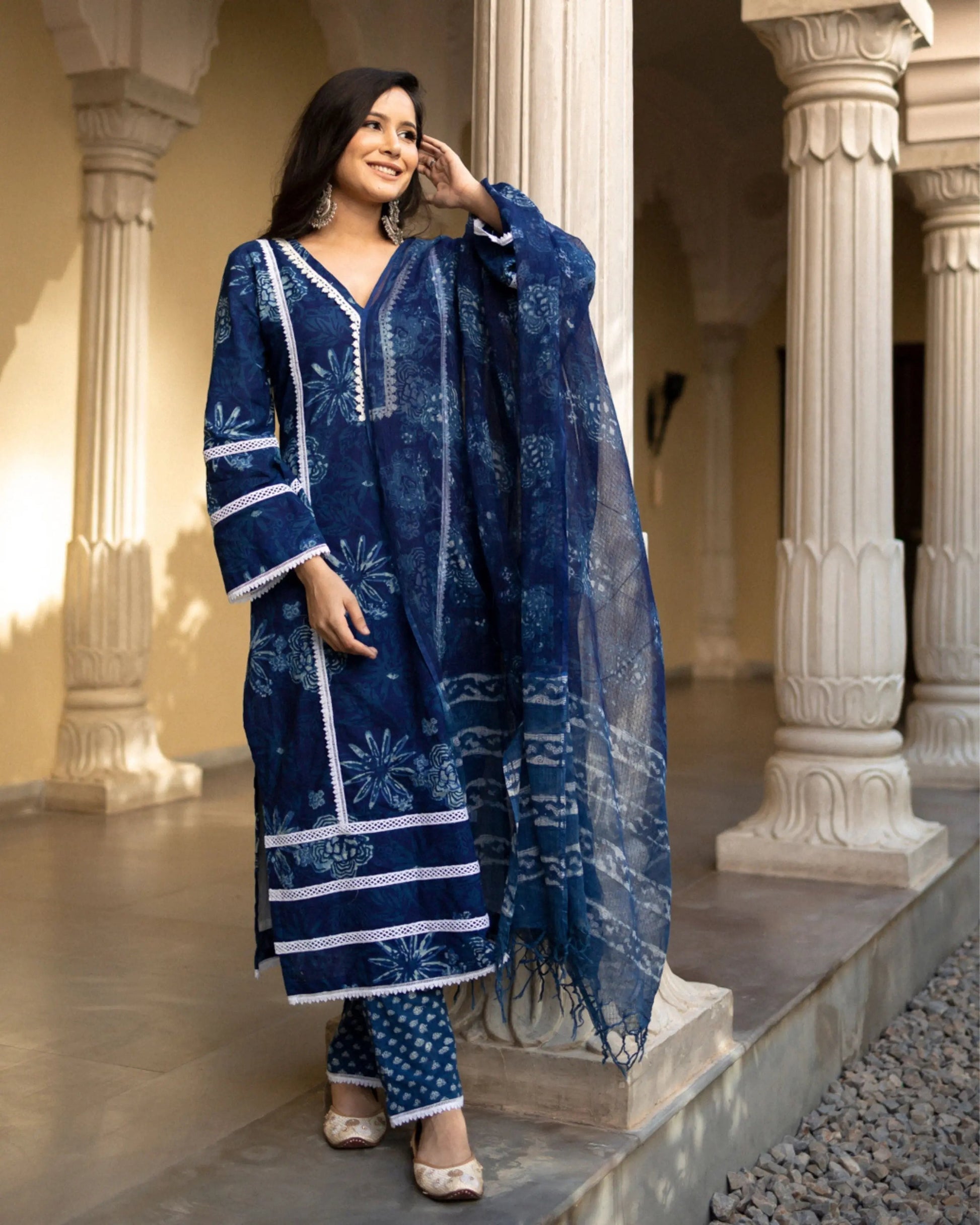 Rithwik Handblock Suit Set My Store