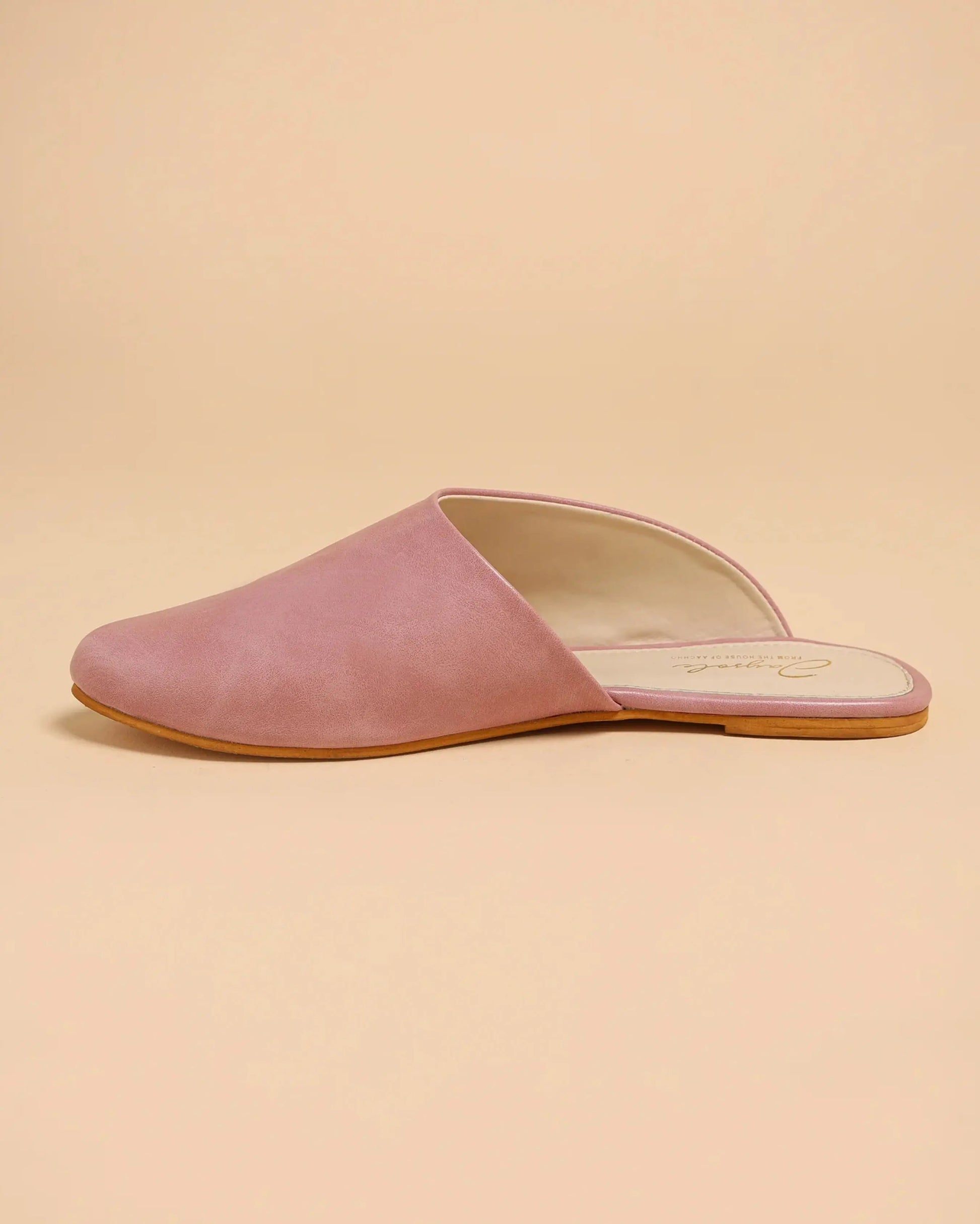 Cradle Pink Leather Mules My Store