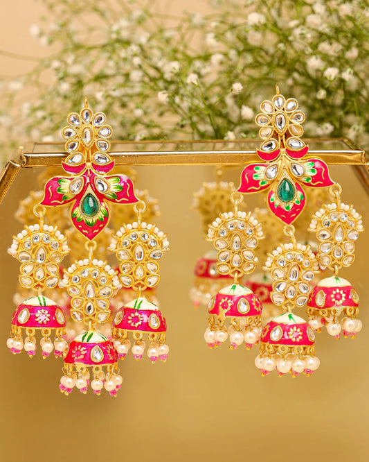 Icy Pink Handcrafted Earrings My Store