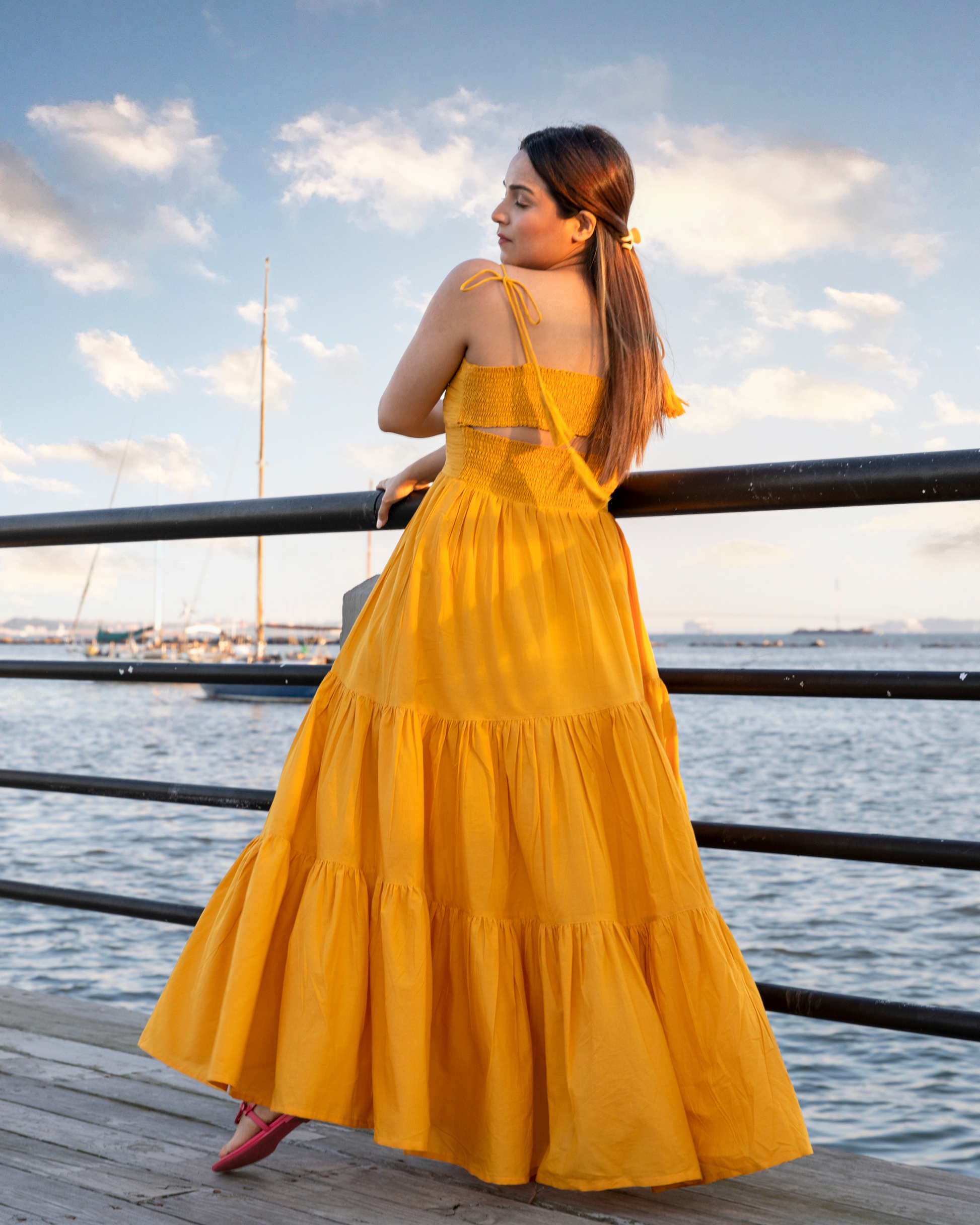 Perry Tier Cotton Dress My Store