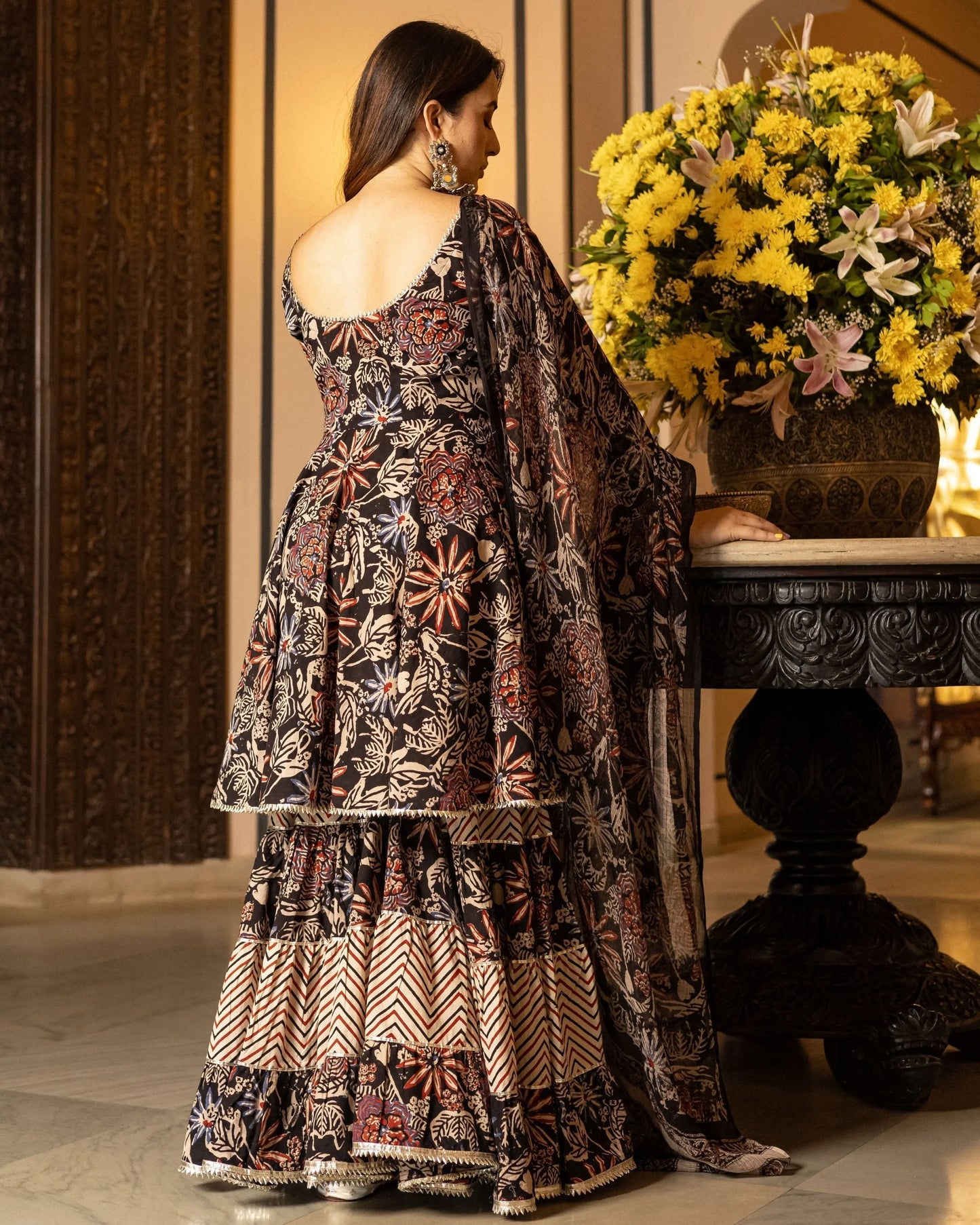 Aranya Handblock Gotapatti Sharara Set My Store