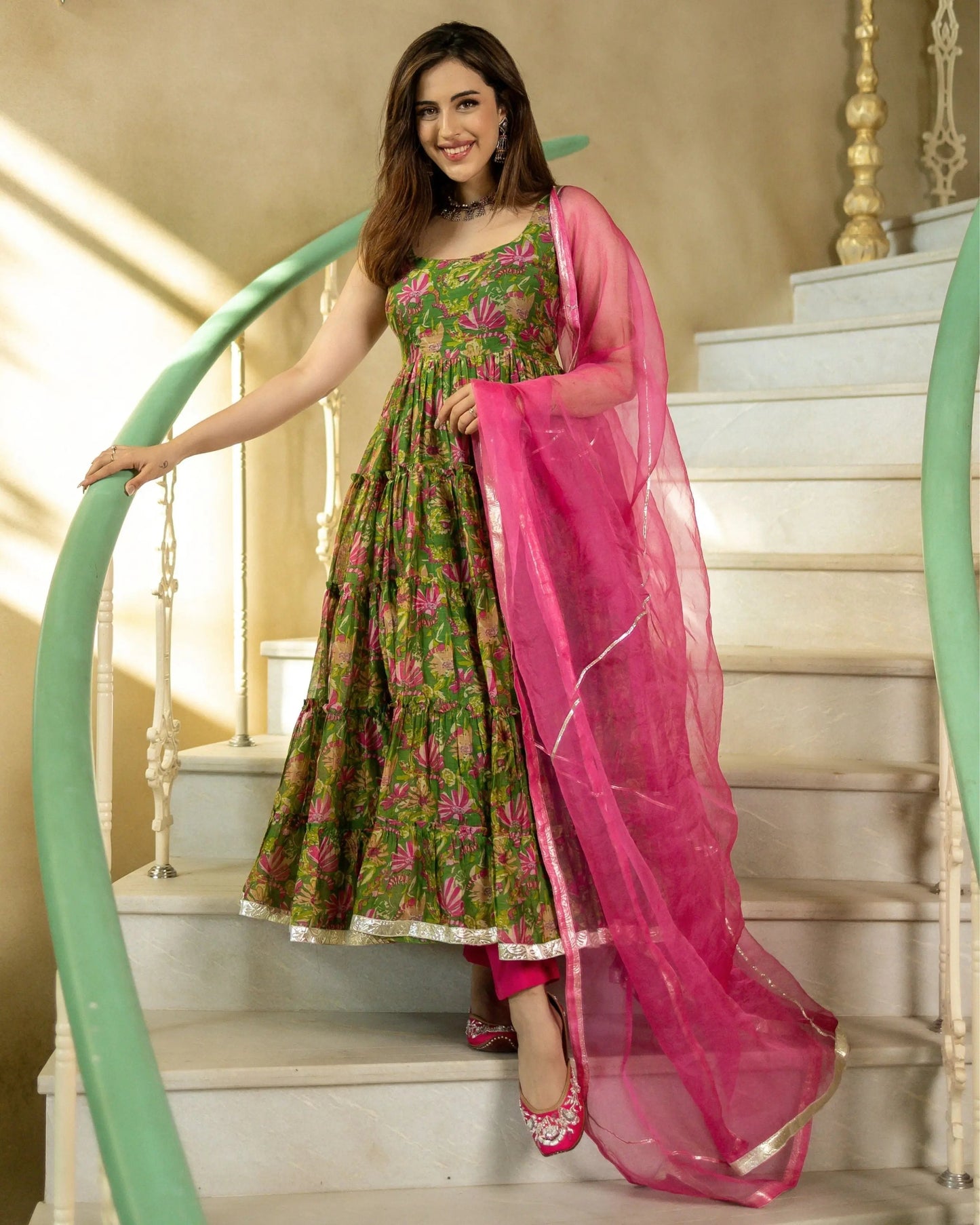 Sadabahaar Chanderi Suit Set My Store