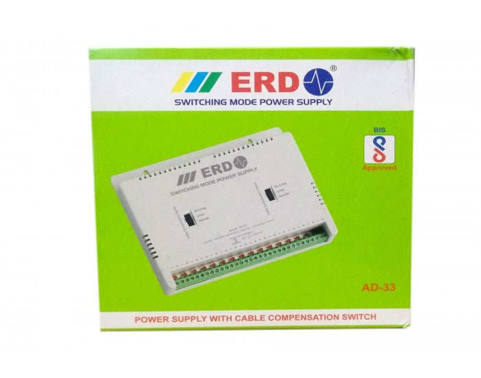 ERD CCTV Power Supply 12v/16a Multi For 16ch AD33