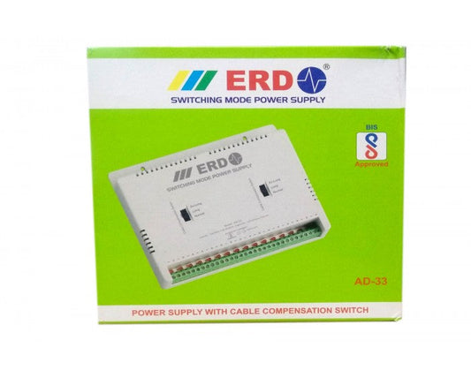 ERD CCTV Power Supply 12v/16a Multi For 16ch AD33