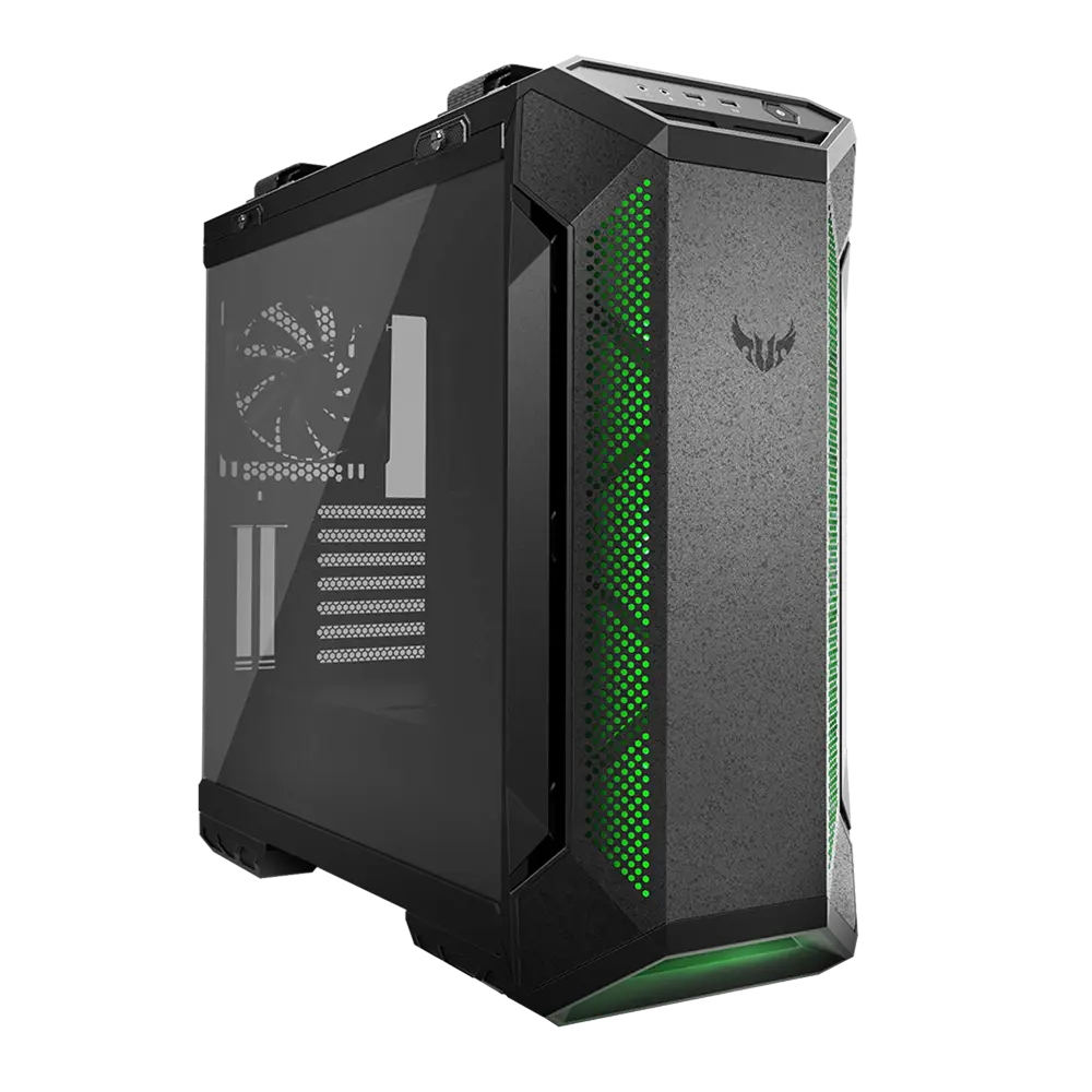 ASUS TUF Gaming GT501 ATX Mid Tower Cabinet with Three RGB 120mm Fans and Tempered Glass Side Panel