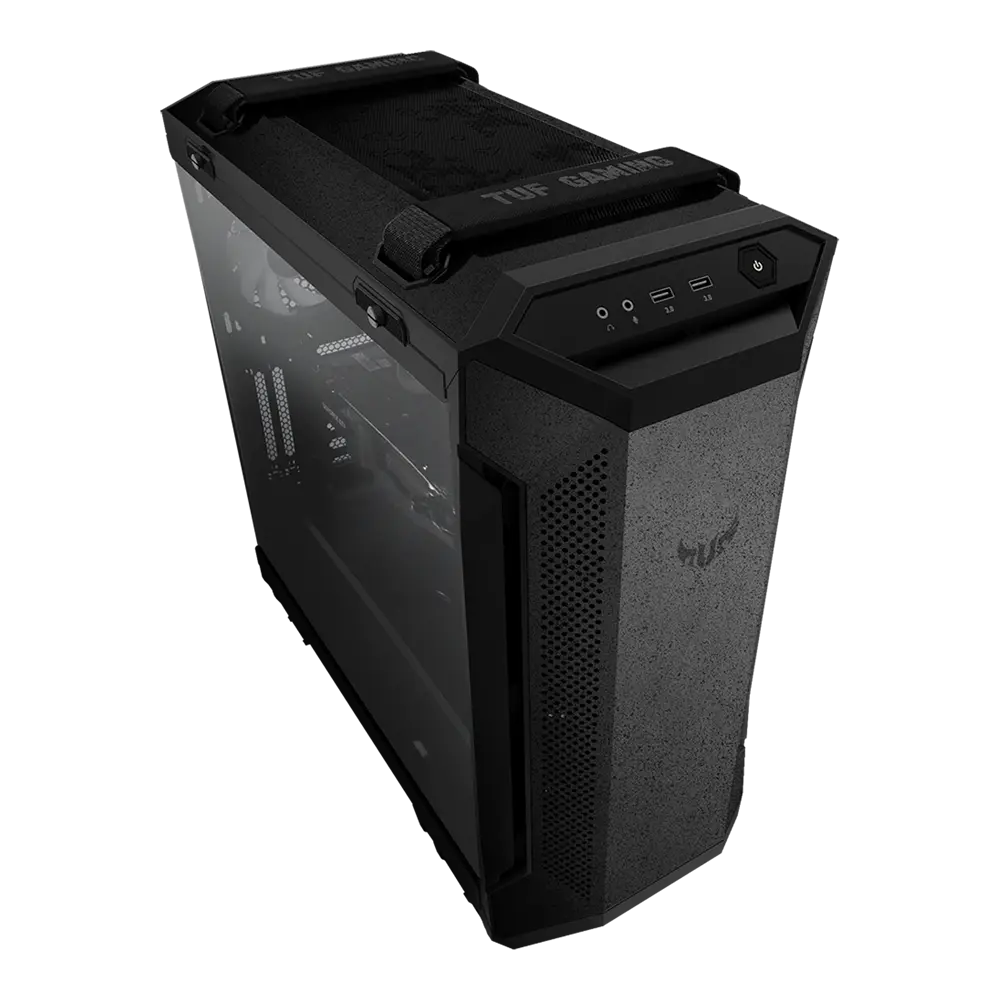 ASUS TUF Gaming GT501 ATX Mid Tower Cabinet with Three RGB 120mm Fans and Tempered Glass Side Panel