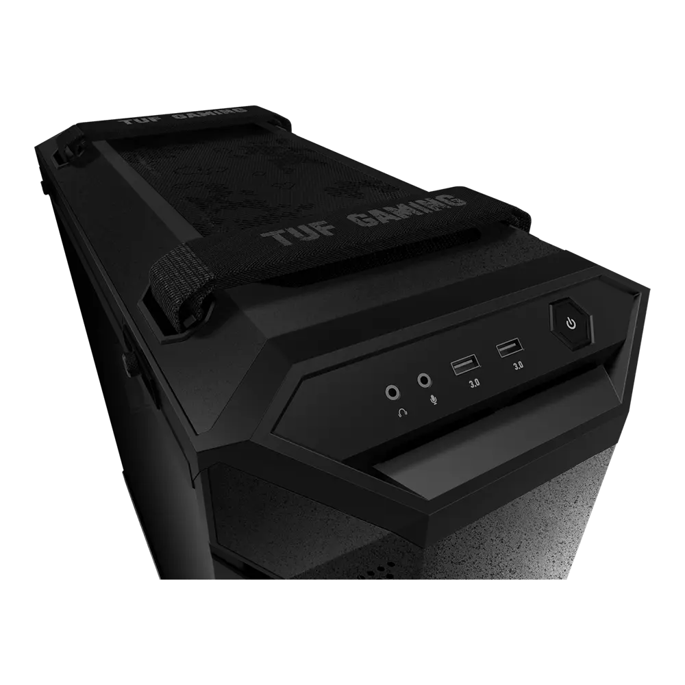 ASUS TUF Gaming GT501 ATX Mid Tower Cabinet with Three RGB 120mm Fans and Tempered Glass Side Panel