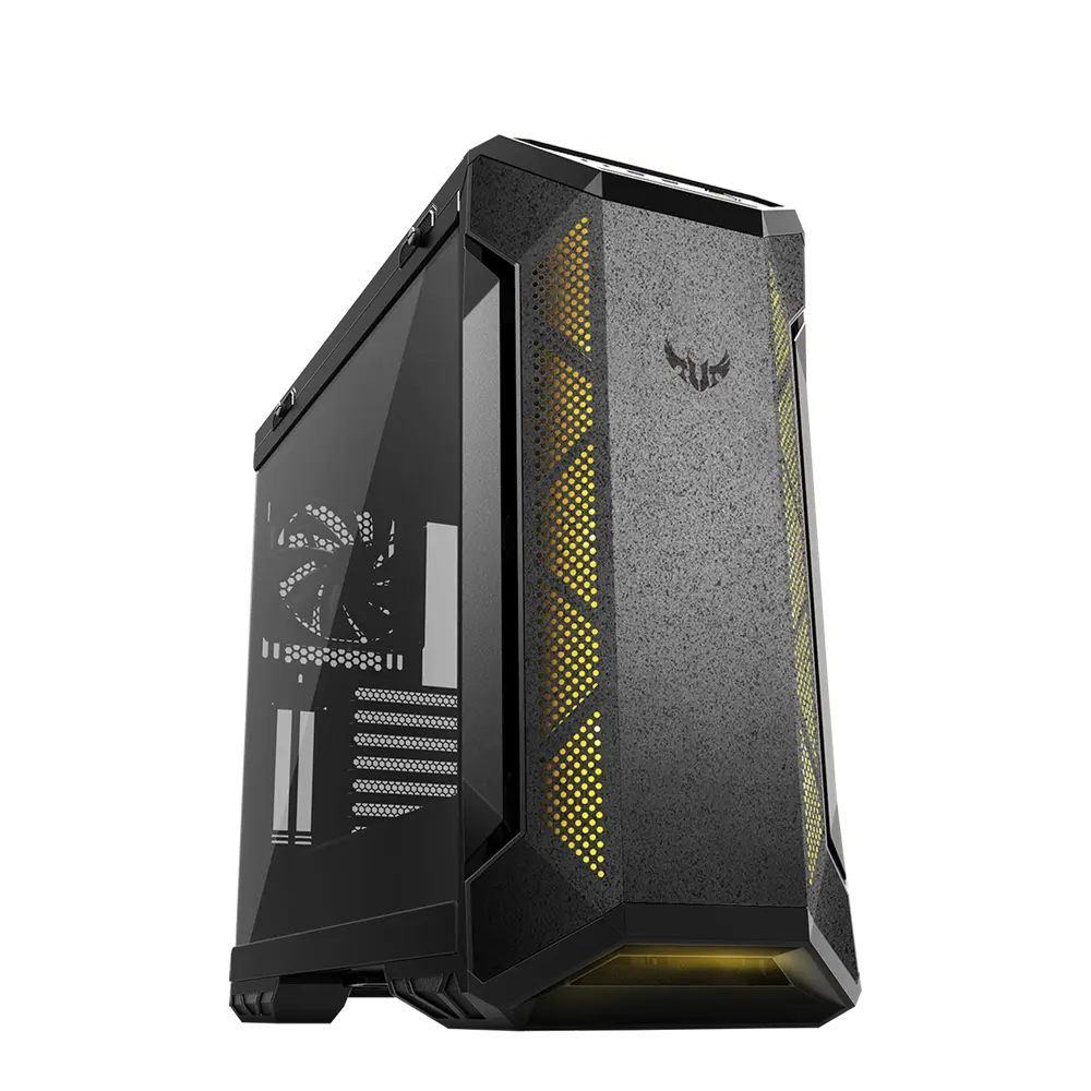 ASUS TUF Gaming GT501 ATX Mid Tower Cabinet with Three RGB 120mm Fans and Tempered Glass Side Panel