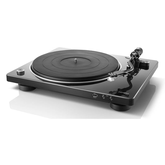 Denon DP-450USB Automatic Analog Turntable  USB Output for Recording  Speed Auto Sensor  Specially Designed Curved Tonearm 33 1/3, 45, 78 RPM (Vintage) Speeds