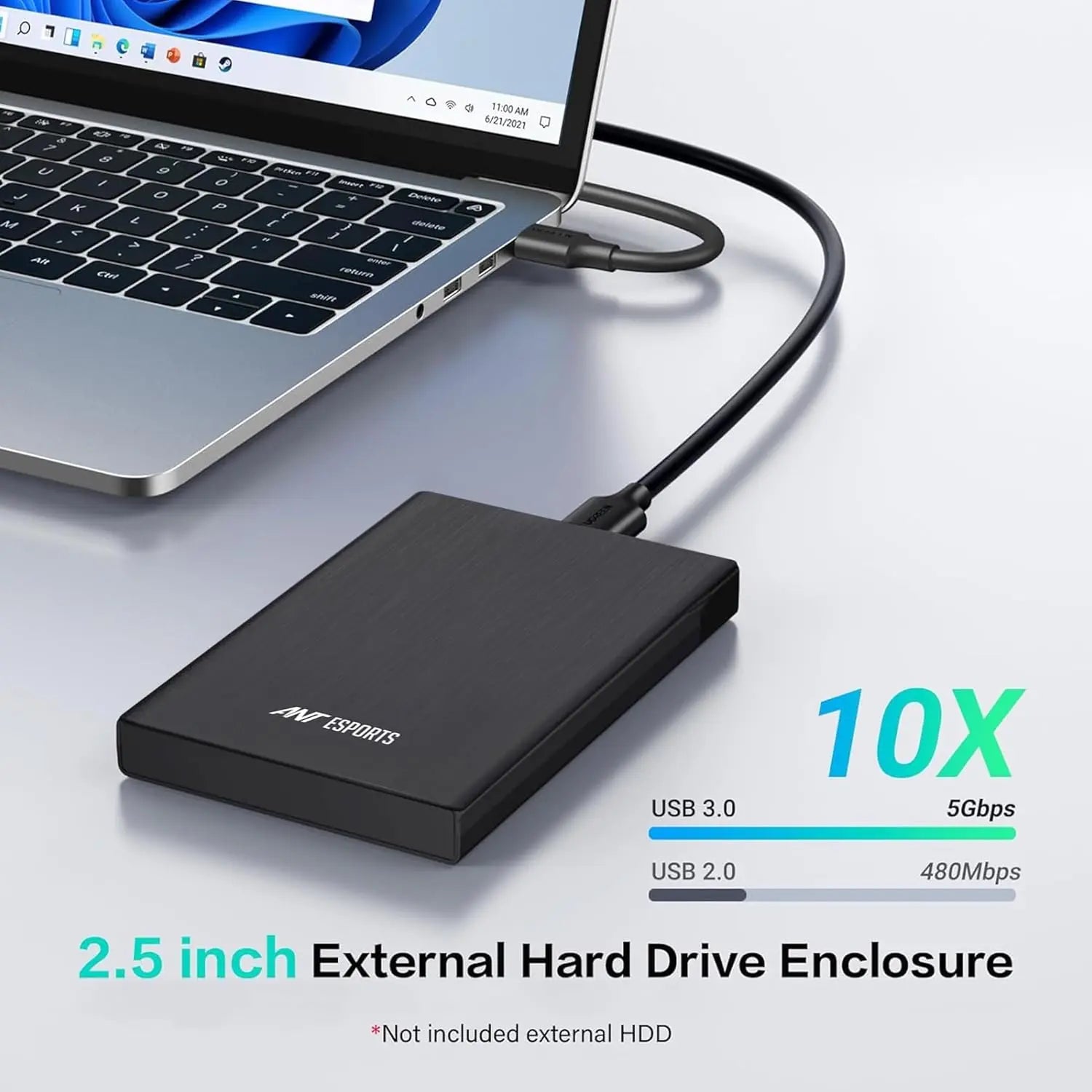 Ant Esports SSD Casing USB 3.1 2.5 Inch SATA AESE205