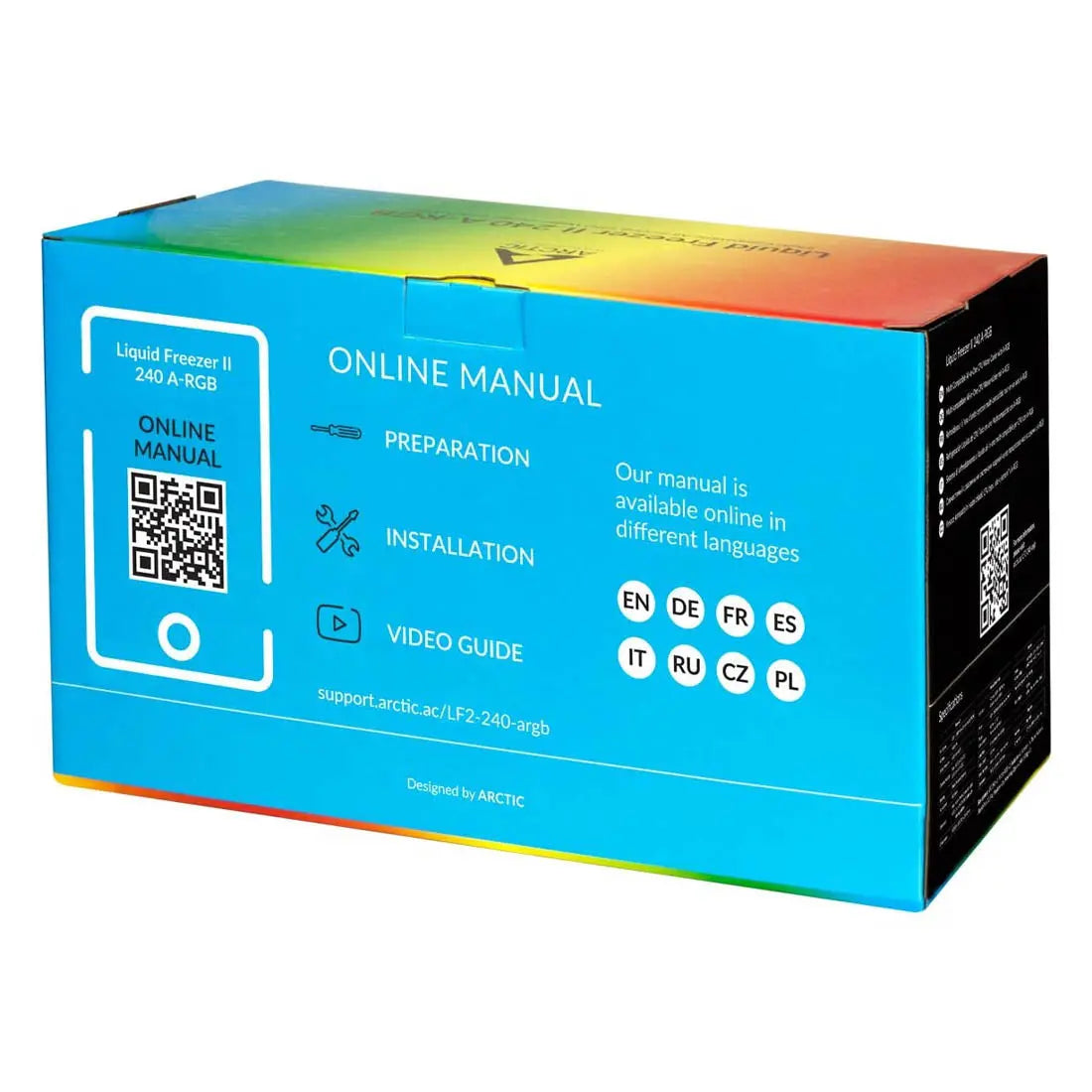 [Repacked] ARCTIC Liquid Freezer II 240 A-RGB 240mm AIO CPU Liquid Cooler with PWM Pump and Fans