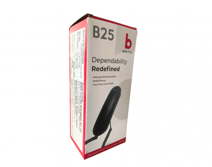 Beetel B25 Wired Telephone Set Black