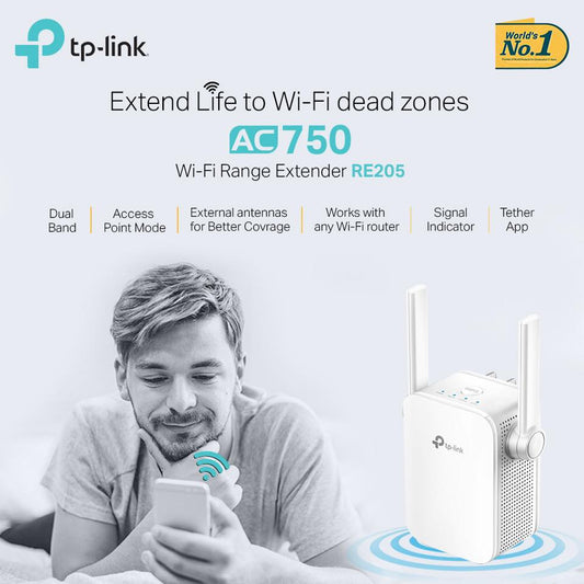 TP-Link RE205 750 mbps Range Extender