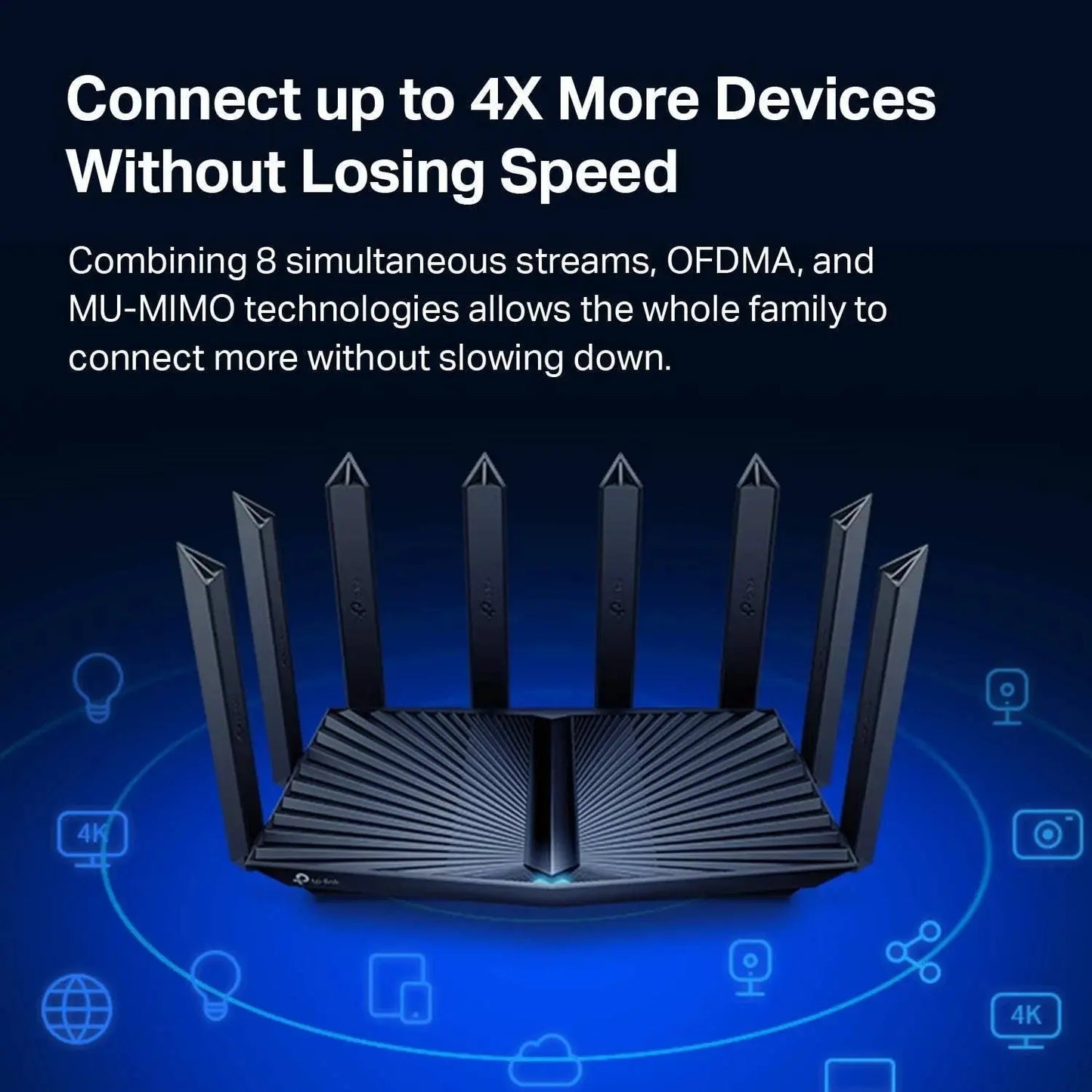 TP-Link Archer AX90 AX6600 Tri-Band Gigabit Wi-Fi 6 Wireless WiFi Router