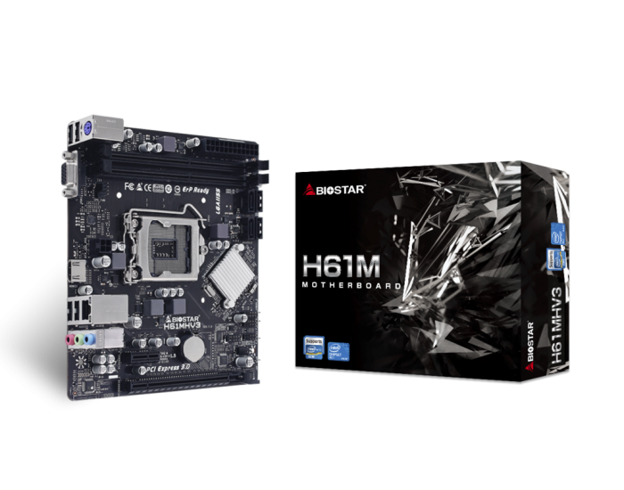 Biostar Motherboard  61 H61MHV3 FOR INTEL  H61MHV3