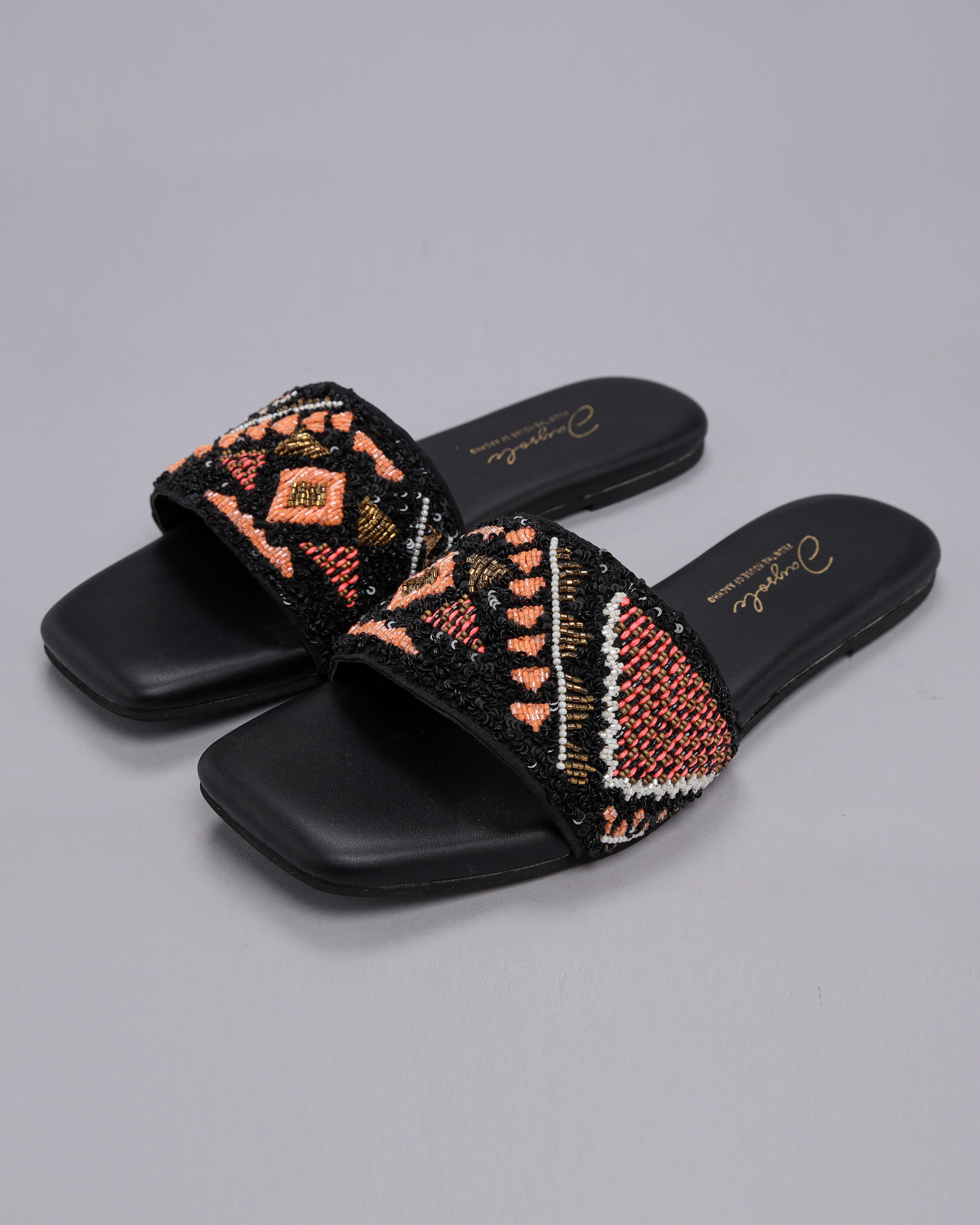 Black Beetle Handcrafted Flats My Store