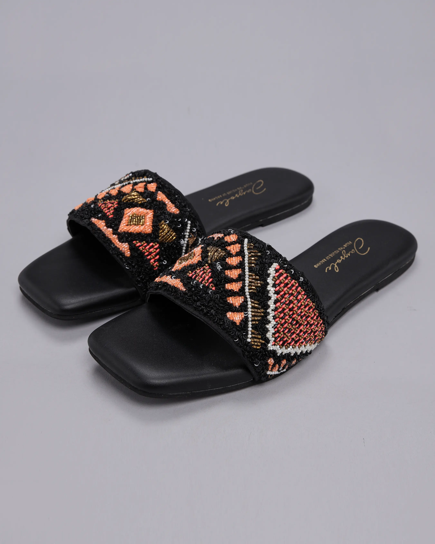 Black Beetle Handcrafted Flats My Store