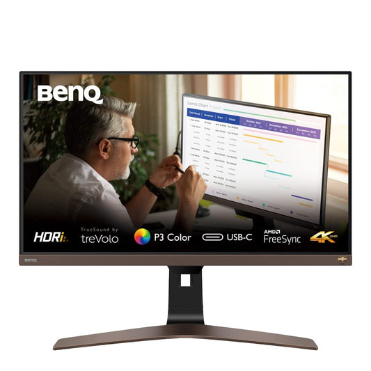 BenQ EW2880U 28 inch(71cm) Premium HDR IPS 4K Bezel-Less Monitor with Remote Control- Eye Care