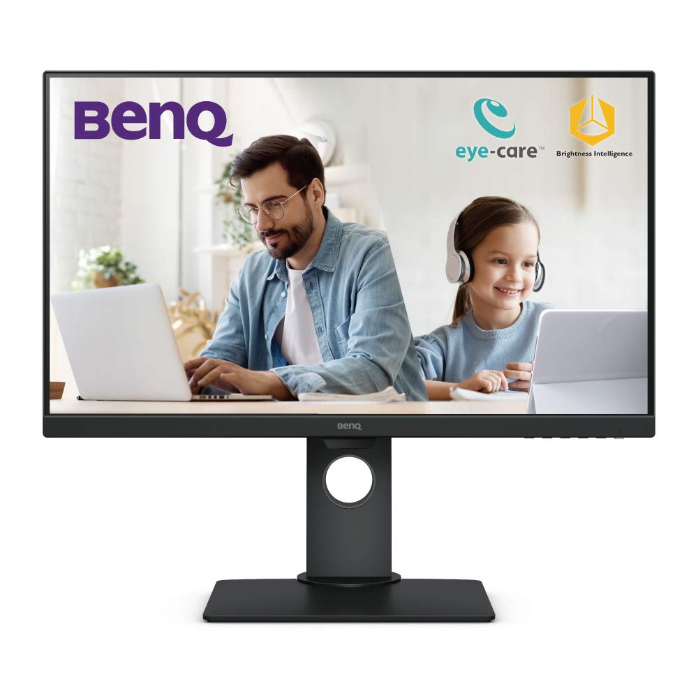 BenQ GW2780T 27" 1080p IPS Eye-Care Monitor, Height Adjustment, HDMI, Brightness Intelligence, Low Blue Light, Flicker-Free, Color Weakness Mode, in-Built Speaker
