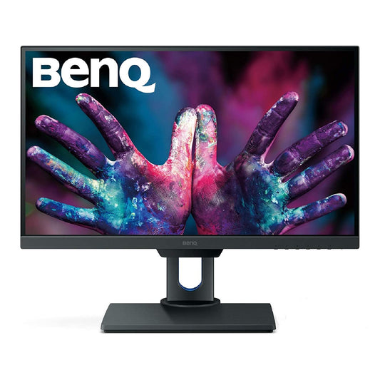 BenQ PD2500Q 25 inch 2K DesignVue Designer Monitor, 1440p QHD, IPS, 100% Rec.709 and sRGB, Factory Calibrated, Eye-Care, Anti-Glare, Ultra Slim Bezel Design, Height Adjustable, HDMI, DP- Black