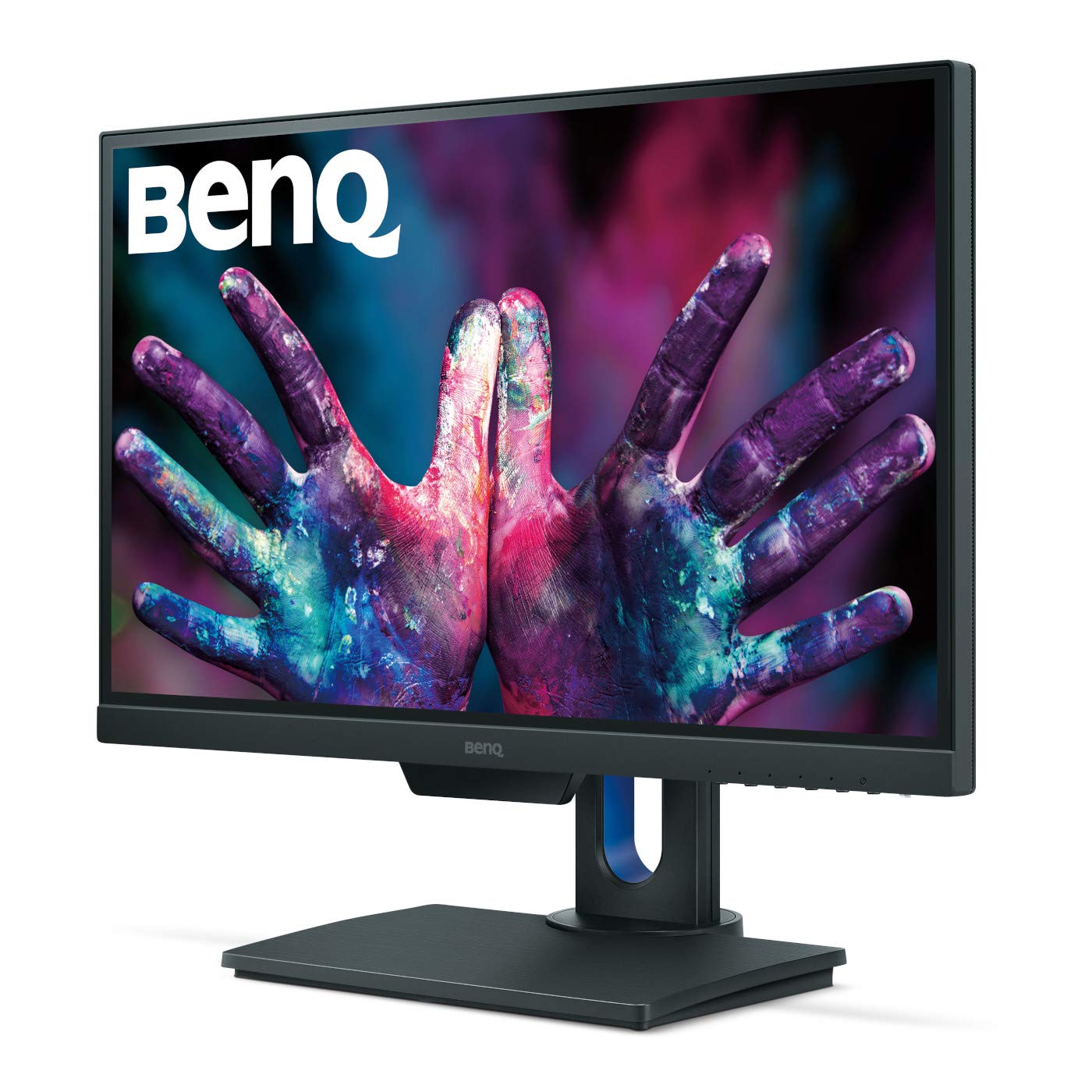 BenQ PD2500Q 25 inch 2K DesignVue Designer Monitor, 1440p QHD, IPS, 100% Rec.709 and sRGB, Factory Calibrated, Eye-Care, Anti-Glare, Ultra Slim Bezel Design, Height Adjustable, HDMI, DP- Black
