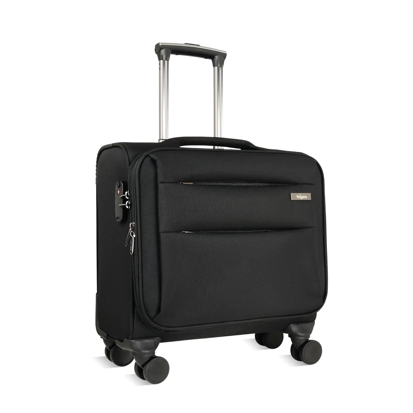 Fingers Business Laptop Travel 360 Trolley Bag with 360 Spinner Wheels, Lightweight, Smart