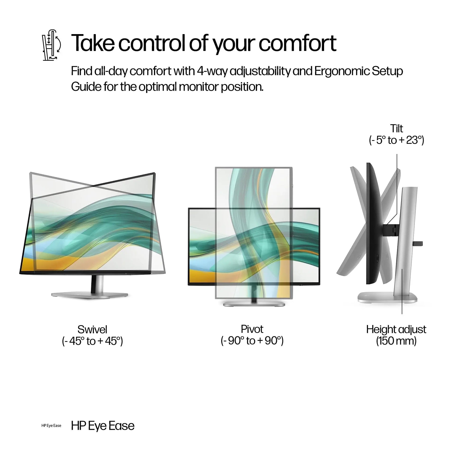 HP S5 Pro 524PF 23.8" 75Hz 1080p FHD IPS Panel 100% sRGB Anti Glare Monitor My Store